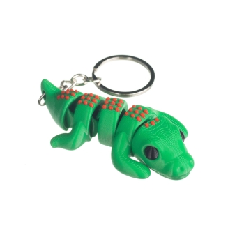 Aligator zielony - brelok do kluczy